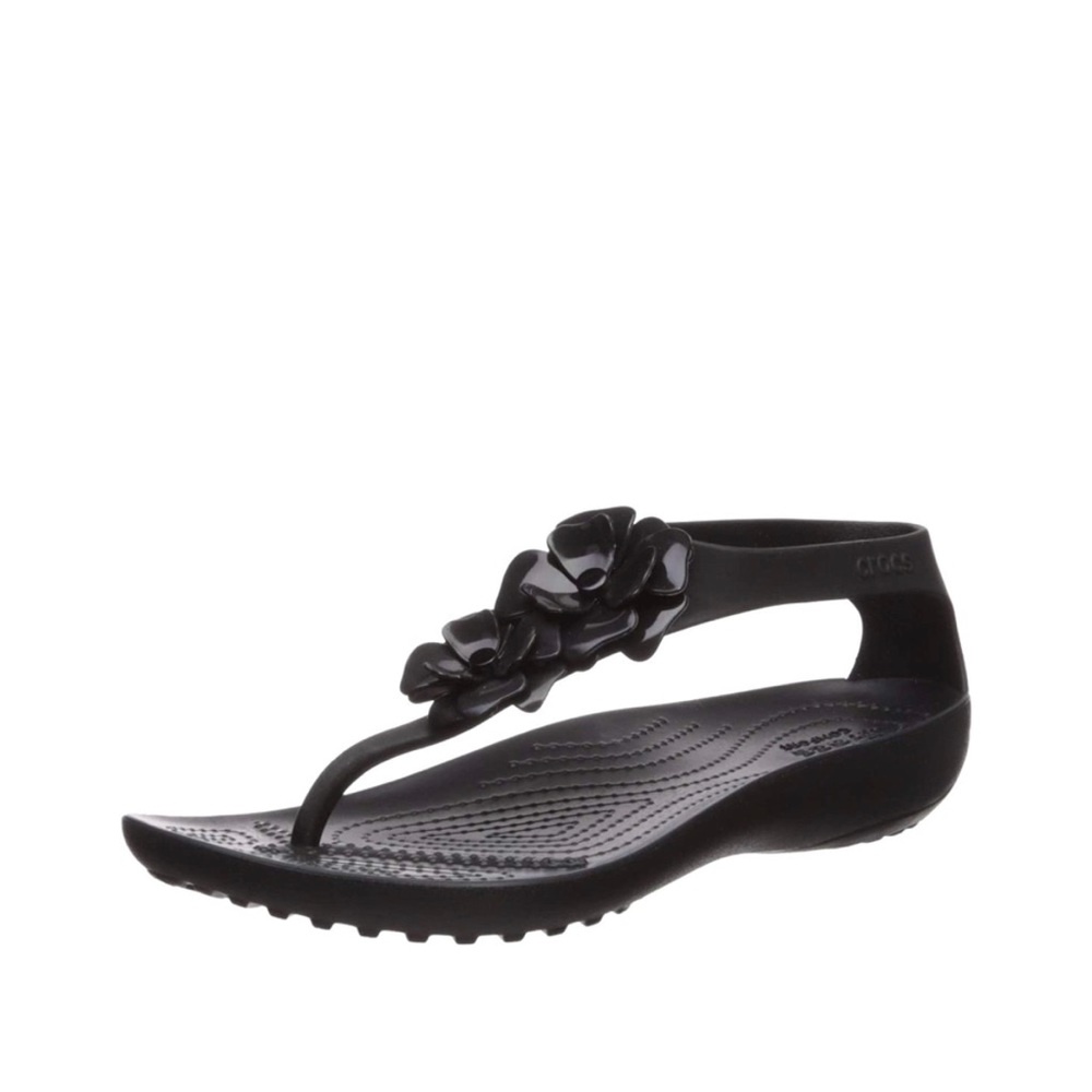 Crocs women’s Serena embellished flip flop new 10